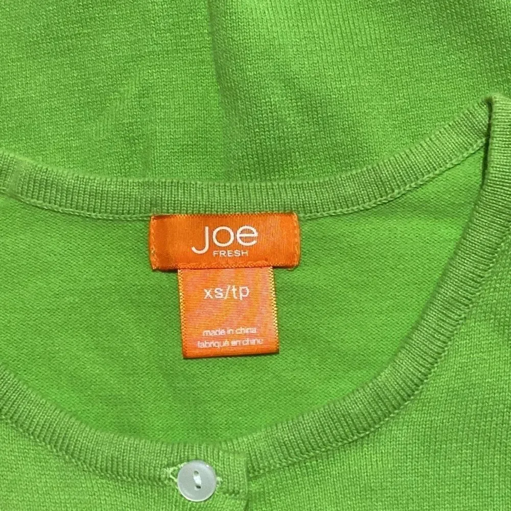 Joe Fresh Knit Green Woman Sweater Size XSP